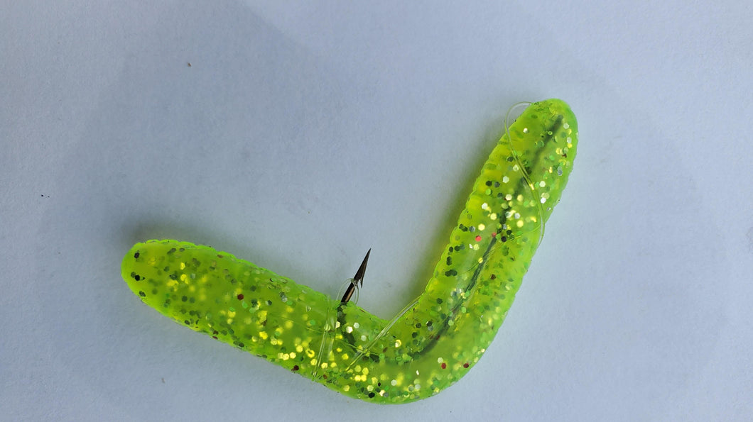 One Dozen Little Lucy's Fishing Lure - Light Chartreuse